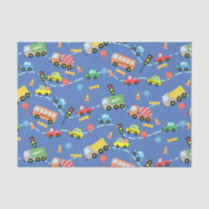 Vervoer Blauw Tissuepapier