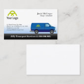 Vervoer Blue Van Visitekaartjes (Voorkant / Achterkant)