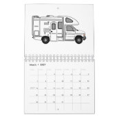Vervoer cartoon illustratie kalender (Mar 2027)