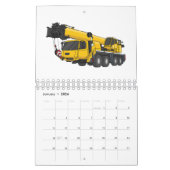 Vervoer cartoon illustratie kalender (Jan 2026)