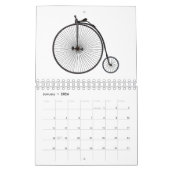 Vervoer cartoon illustratie kalender (Jan 2026)