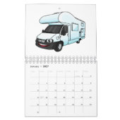 Vervoer cartoon illustratie kalender (Jan 2027)