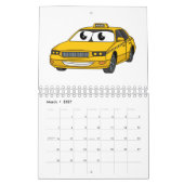 Vervoer cartoon illustratie kalender (Mar 2027)