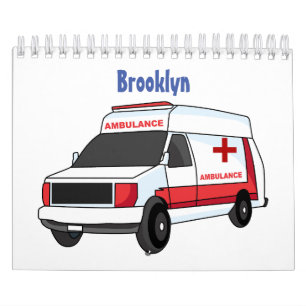 Vervoer cartoon illustratie kalender