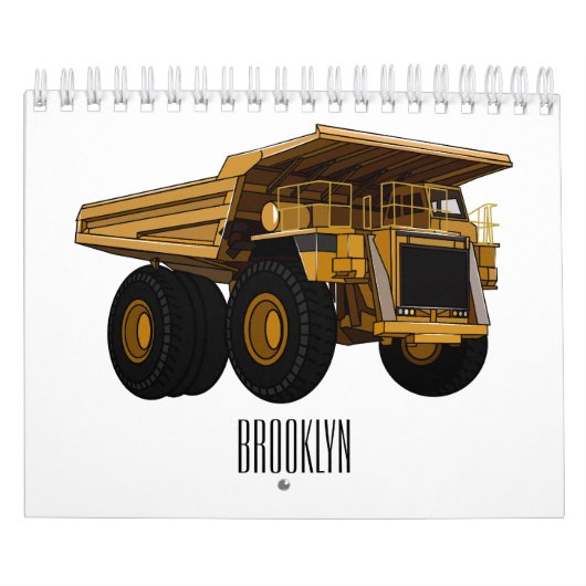 Vervoer cartoon illustratie kalender (Hoes)