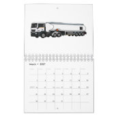 Vervoer cartoon illustratie kalender (Mar 2027)