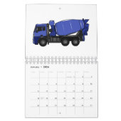 Vervoer cartoon illustratie kalender (Jan 2026)