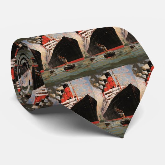  vervoer, cruiseschepen stropdas (Opgerold)