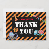 Vervoer Dank u Bedankkaart (Voorkant)