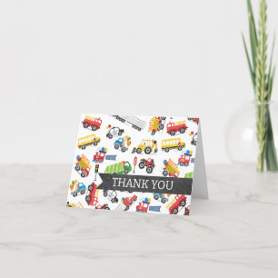 Vervoer Dank u kaartvoertuig Dank u Bedankkaart