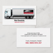 Vervoer en logistiek | Vrachtdienst Visitekaartje (Voorkant / Achterkant)