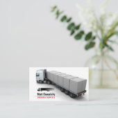Vervoer en logistiek | Vrachtdiensten Visitekaartje (Staand voorkant)