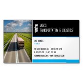 Vervoer en logistiek | Vrachtwagen Magnetisch Visitekaartje (Voorkant)