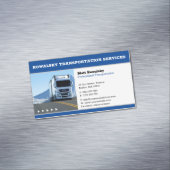 Vervoer en logistiek | Vrachtwagen Magnetisch Visitekaartje (Voorbeeld)