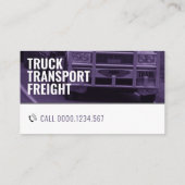 Vervoer en logistiek | Vrachtwagen Visitekaartje (Achterkant)