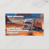 Vervoer en logistiek | Vrachtwagen Visitekaartje (Voorkant)
