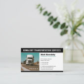 Vervoer en logistiek | Vrachtwagen Visitekaartje (Staand voorkant)