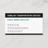 Vervoer en logistiek | Vrachtwagen Visitekaartje (Achterkant)