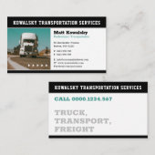 Vervoer en logistiek | Vrachtwagen Visitekaartje (Voorkant / Achterkant)