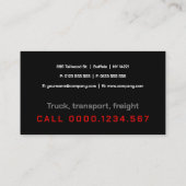 Vervoer en logistiek | Vrachtwagen Visitekaartje (Achterkant)