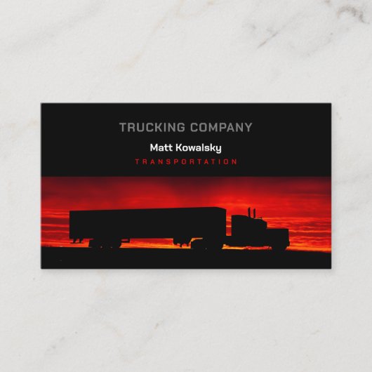 Vervoer en logistiek | Vrachtwagen Visitekaartje (Voorkant)