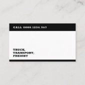 Vervoer en logistiek | Vrachtwagen Visitekaartje (Achterkant)