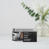 Vervoer en logistiek | Vrachtwagen Visitekaartje (Staand voorkant)
