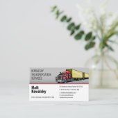 Vervoer en logistiek | Vrachtwagen Visitekaartje (Staand voorkant)
