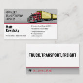 Vervoer en logistiek | Vrachtwagen Visitekaartje (Voorkant / Achterkant)