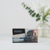 Vervoer en logistiek | Vrachtwagen Visitekaartje (Staand voorkant)