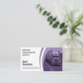 Vervoer en logistiek | Vrachtwagen Visitekaartje (Staand voorkant)