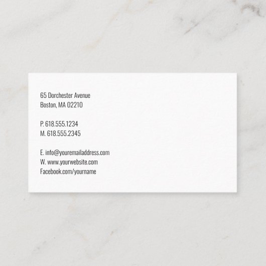 Vervoer en logistiek | Vrachtwagen Visitekaartje (Achterkant)