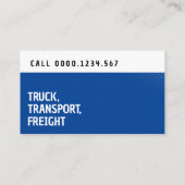 Vervoer en logistiek | Vrachtwagen Visitekaartje (Achterkant)