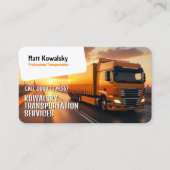 Vervoer en logistiek | Vrachtwagen Visitekaartje (Voorkant)