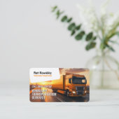 Vervoer en logistiek | Vrachtwagen Visitekaartje (Staand voorkant)