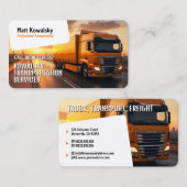 Vervoer en logistiek | Vrachtwagen Visitekaartje (Voorkant / Achterkant)