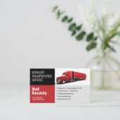 Vervoer en logistiek | Vrachtwagen Visitekaartje (Staand voorkant)