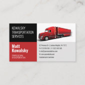 Vervoer en logistiek | Vrachtwagen Visitekaartje (Voorkant)