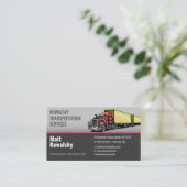 Vervoer en logistiek | Vrachtwagen Visitekaartje (Staand voorkant)