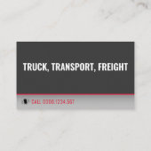 Vervoer en logistiek | Vrachtwagen Visitekaartje (Achterkant)