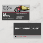 Vervoer en logistiek | Vrachtwagen Visitekaartje (Voorkant / Achterkant)