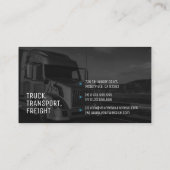 Vervoer en logistiek | Vrachtwagen Visitekaartje (Achterkant)