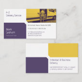 Vervoer en logistiek | Vrachtwagen voor levering Visitekaartje (Voorkant / Achterkant)