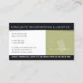 Vervoer en logistiek | Vrachtwagens Visitekaartje (Achterkant)