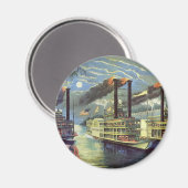 vervoer en reisschepen magneet (Voorkant / Achterkant)