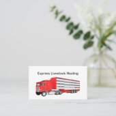 Vervoer en vervoer van dieren visitekaartje (Staand voorkant)