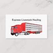 Vervoer en vervoer van dieren visitekaartje (Voorkant)