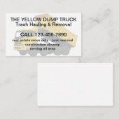 vervoer en verwijdering van afval visitekaartje (Voorkant / Achterkant)