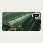 vervoer, groene sneltrein Case-Mate iPhone case (Achterkant (horizontaal))