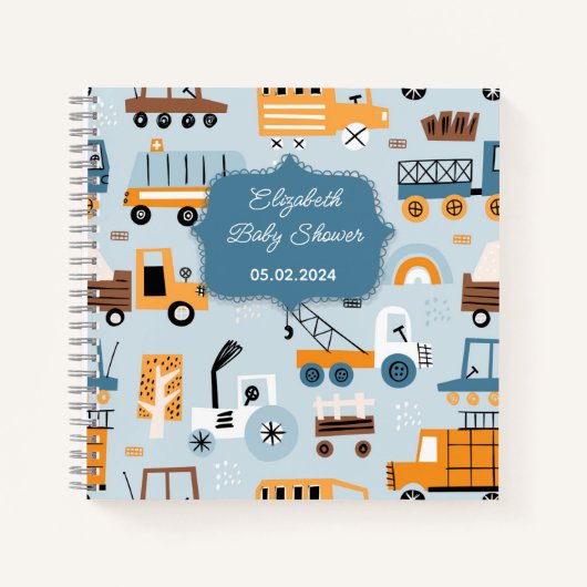 Vervoer Hand getrokken Cartoon auto's Notitieboek (Voorkant)